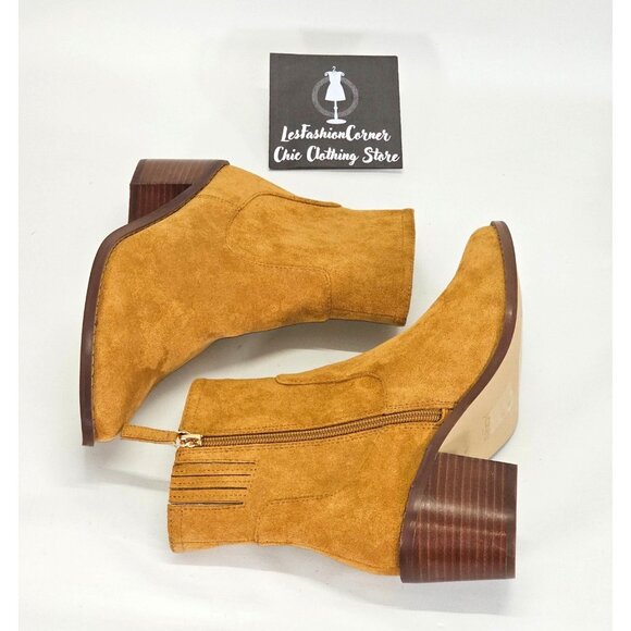 NWOB J Crew Women’s Golden Brandy Suede 2” Block Heel Booties Size 9 1837 - Picture 13 of 16